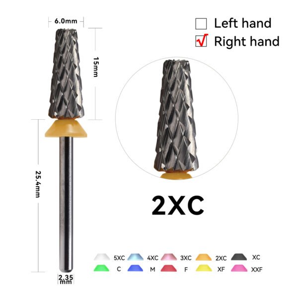 6.0mm tapered flat head R angle cross SC teeth - 图片 3
