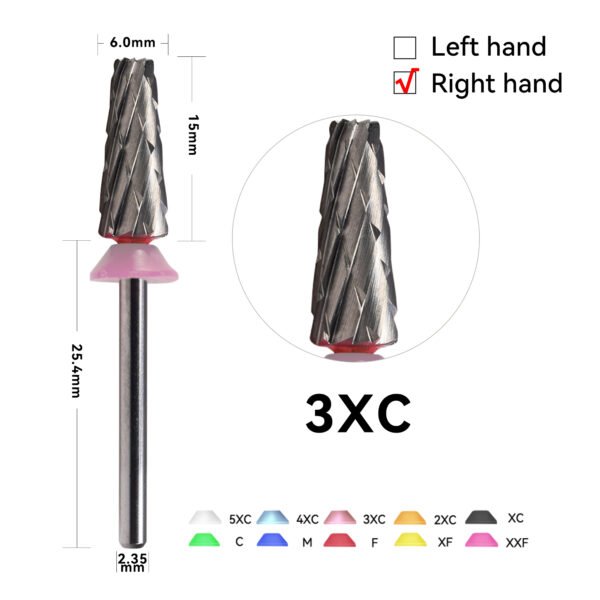 6.0mm tapered flat head R angle cross SC teeth - 图片 2