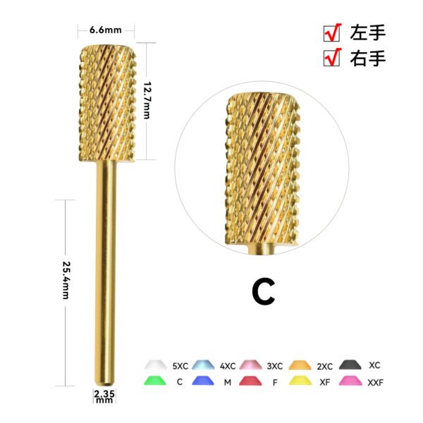 6.6mm straight flat head (chamfered) - 图片 8