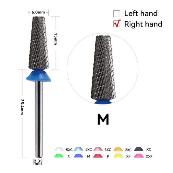 6.0mm tapered flat head R angle cross SC teeth - 图片 7